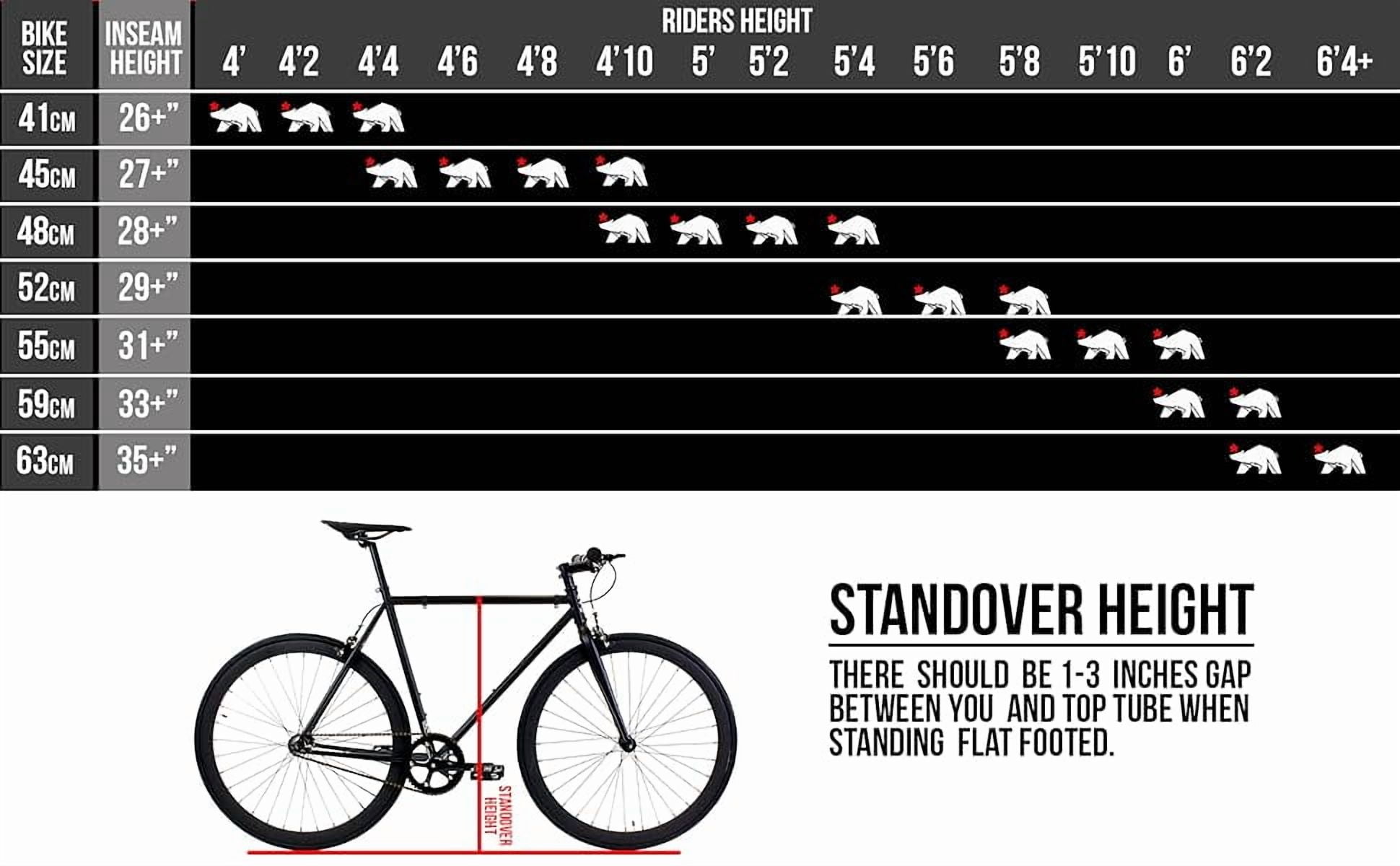 Sizing Guide Road Bike Size 48 Size Guide Frame Size 48 Cm Road
