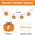 thumbnail image 3 of Dalrosia Pumpkin Garland Fall Decorations for Home-Thanksgiving Farmhouse Pumpkins Wood Bead Garland Banner for Fireplace Mantel Walls, 3 of 6