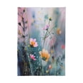 thumbnail image 2 of 60x120 Inch Tablecloth Polyester Square Tablecloth for Home Kitchen Dinner Decor Abstract Wildflowers, 2 of 9