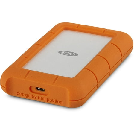 LaCie Rugged USB-C 1TB Portable External Hard Drive