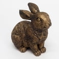 thumbnail image 5 of Resin Lying Bunny Tabletop Easter Decoration, Easter Desktop Bunny Ornament For Desk Decoration，Bronze, 2.75"，, 5 of 6