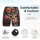 thumbnail image 3 of Fotbe Flower Crown Cat Traje de Baño para Hombre – Shorts de Natación de Secado Rápido con Forro y Bolsillos-Medium, 3 of 6