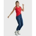 thumbnail image 6 of Hanes Women's Mini-Ribbed Cotton Tank Red Spark L, 6 of 11