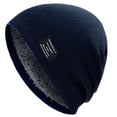 thumbnail image 4 of Gorro de lana de punto con forro polar, estilo jersey para exteriores, grueso y resistente al viento, para invierno, 4 of 5