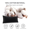 thumbnail image 4 of Funda de Almohada de 100% Algodón, Funda Almohada con Cierre de Cremallera Suave Transpirable para el Cuerpo , Funda para Almohada Larga para Dormitorio Hotel - Negro, 51x140cm Unique Bargains Funda de Almohada, 4 of 6