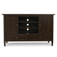 thumbnail image 5 of Simpli Home Warm Shaker 47 inch Wide Solid Wood TV Stand in Tobacco Brown For TVs up to 50 inches, 5 of 13