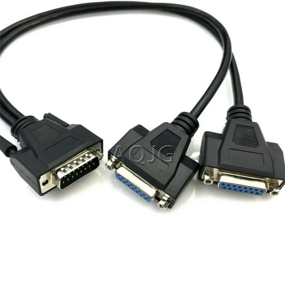 FOR customize DB15 male to 2 female Splitter cables For date Female 2 ROW DB15 0