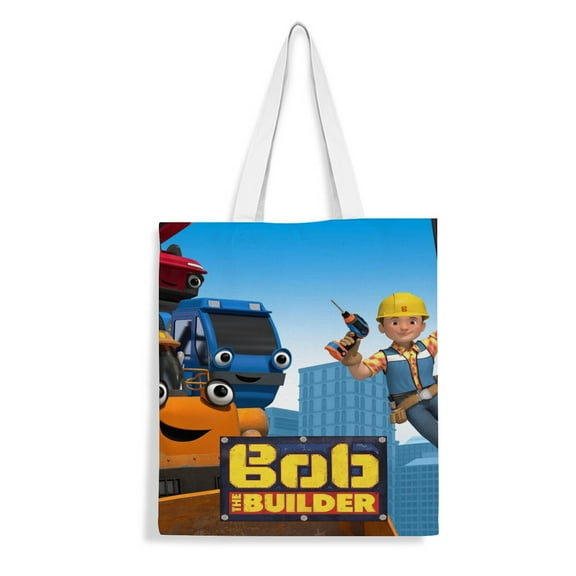 Bob the Builder Tote Bag Fans Inspired Gift Lover Shoulder Bag Shopping Canvas Merchandise