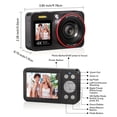 thumbnail image 2 of 4K Digital Camera with Dual Screens, 18X Zoom, Fill Light, Autofocus, Vlogging Camera Kit Includes 64GB SD Card & 2 Batteries, 2 of 12