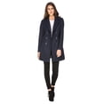 thumbnail image 4 of Haute Edition Women's Double Breasted Wool Blend Peacoat Winter Jacket Coat, 4 of 6