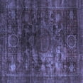 thumbnail image 1 of Ahgly Company Machine Washable Indoor Square Oriental Blue Modern Area Rugs, 5' Square, 1 of 4