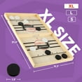 thumbnail image 6 of Trademark Games Fast Sling Puck Game - Slingshot Board Game for Family Game Night and Parties - Wooden Hockey Game (Large), 6 of 7