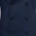 thumbnail image 5 of uublik Mens Trench Coat Navy Long Sleeve Classic Overcoat Open Front Cardigan Jacket, 5 of 6