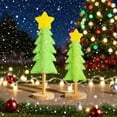 thumbnail image 1 of Árbol de Navidad de Mesa de Madera | Adornos de Madera Maciza | Decoración Navideña Artesanal | Decoración de Escritorio Duradera | Idea de Regalo Festiva | 1 Árbol de Navidad, 1 of 5