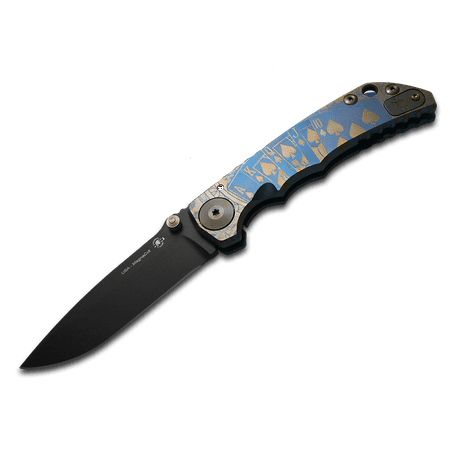 SPARTAN BLADES Harsey Folder SF5 Bronze Royal Flush Titanium CPM MagnaCut Pocket Knife