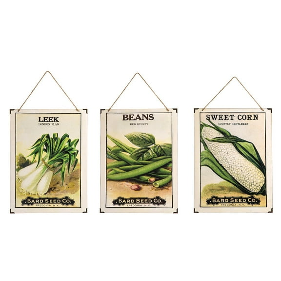 Garden Seed Packets Spring Wall Art Decor A/3