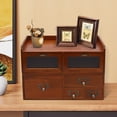 thumbnail image 3 of Shangmakel Shangmakel6 Drawers  Library Card Catalog Cabinet,Countertop Wooden Apothecary Cabinets,Small Desk Organizer, 3 of 23