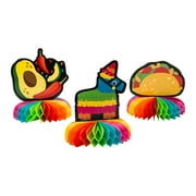 Fun Express Fiesta Honeycomb Centerpieces - 3 Pc.