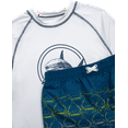 thumbnail image 2 of iXtreme Boys Rash Guard Set - 2 Piece UPF50+ Quick Dry Short Sleeve Swim Shirt & Swim Trunks for Boys, 2 of 6