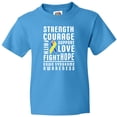 thumbnail image 3 of Inktastic Down Syndrome Awareness Strenth Courage Support Youth T-Shirt, 3 of 5