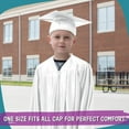 thumbnail image 5 of Endea Graduation Shiny White Graduation Cap and Gown for Preschool, 5 of 7