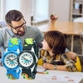 thumbnail image 4 of Reloj Para Niños Para Niños Y Niñas Reloj Impermeable Con Banda De Silicona De Dibujos Animados De Dinosaurios En 3D Los Mejores Regalos Cateissary AP007038-03, 4 of 6