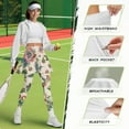 thumbnail image 6 of FUIALDOLG Purple Butterflies Leggings with Skirt,Full Length Yoga Leggings with Pockets,Comfy Stretchy Lady Tennis Skorts Skirts with Pants Golf Clothing,Size 2XL, 6 of 7