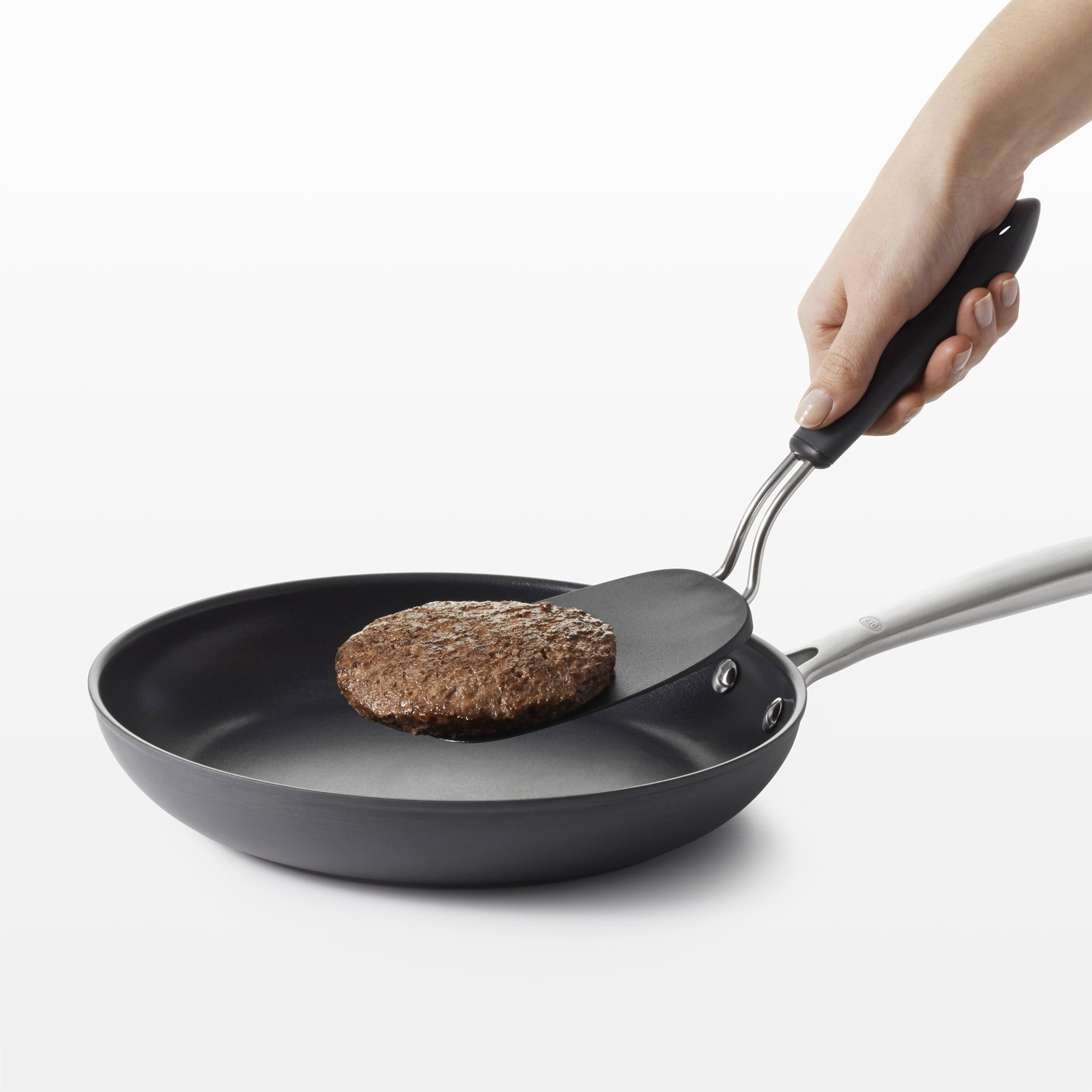 OXO SoftWorks Large Black Nylon Flexible Turner Spatula