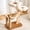 WHITE, variant on HITTITE Flower Cat Tree with Scratching Post, 36 Inches Cute Cat Tower with Wooden Branch Design, Modern Cat Climbing Tower with Flower Perches and Space Capsule for Indoor Cats Large Adult. Pink