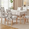 thumbnail image 3 of Chair Covers for Dining Room 6 Pack, Stretch Dining Chair Cover, Washable Spandex Kitchen Parsons Chair Slipcovers, Blue Chair Covers for Home or Party, 3 of 6