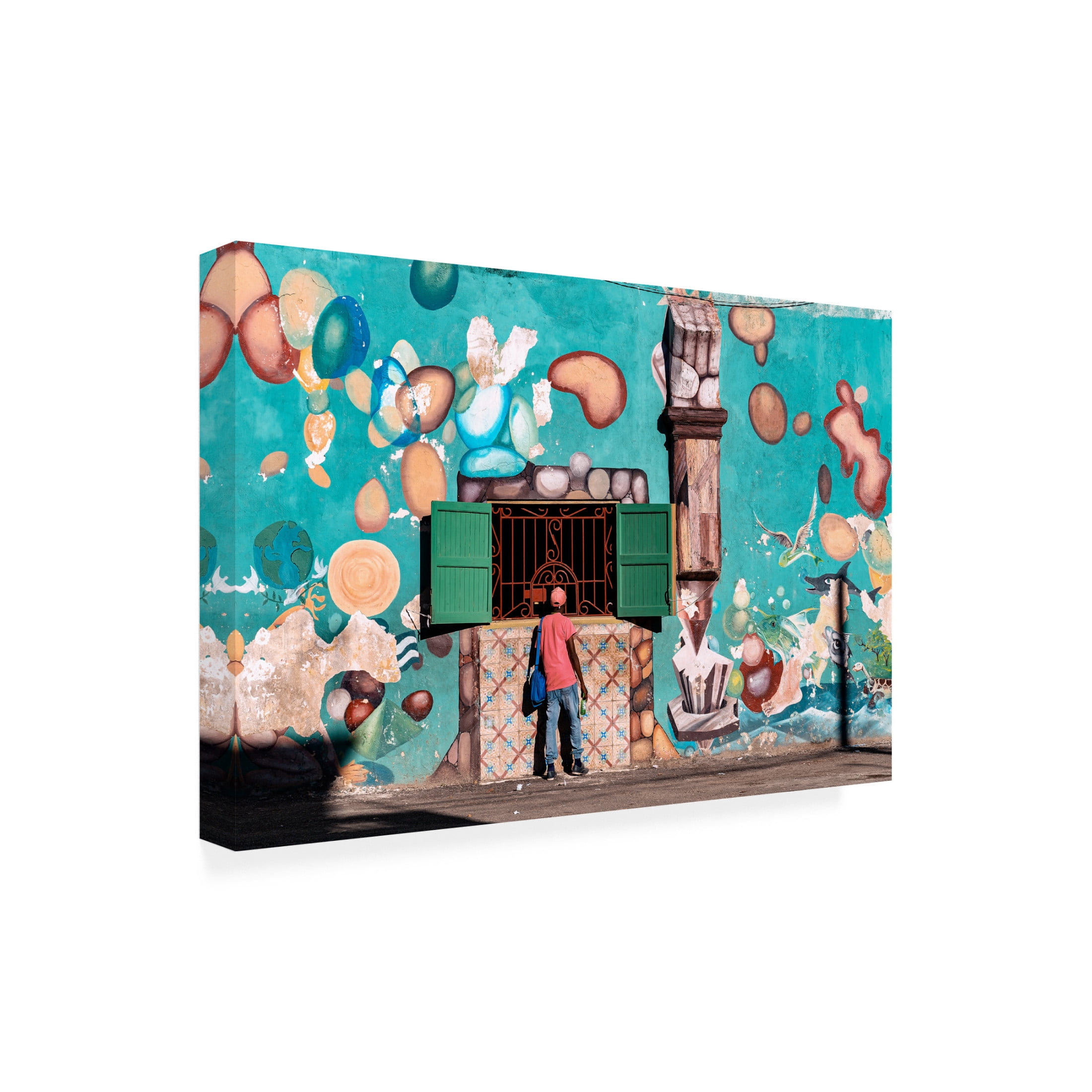 Trademark Fine Art Andreas Bauer Getting Something To Drink Canvas Wall Art