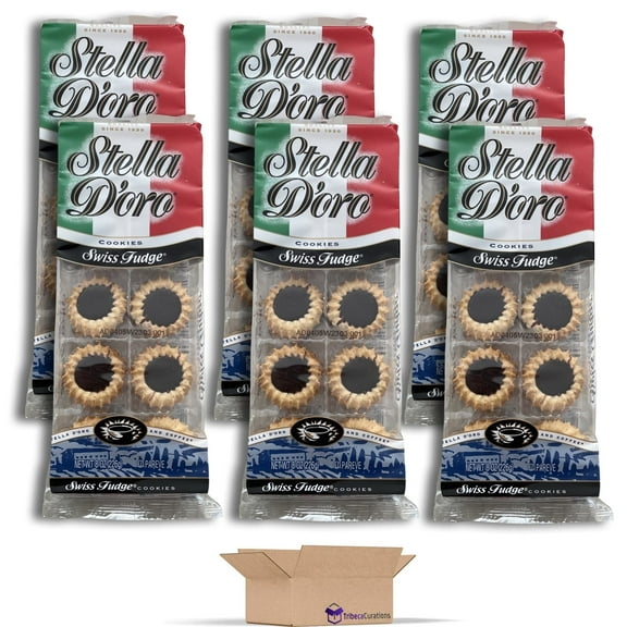 Stella D'oro Swiss Fudge Cookie Value Pack | 8 Ounce | Pack of 6