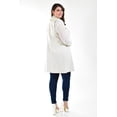 thumbnail image 3 of Chaleco de lino Roman Fashion con líneas beige Talla 38, 3 of 6