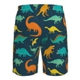 thumbnail image 6 of Naloa Colorful Dinosaur Men's Beach Shorts, Surfing shorts, Swim trunks, Quick Dry Swim Trunks for Surfing Beach Fun - Large, 6 of 9
