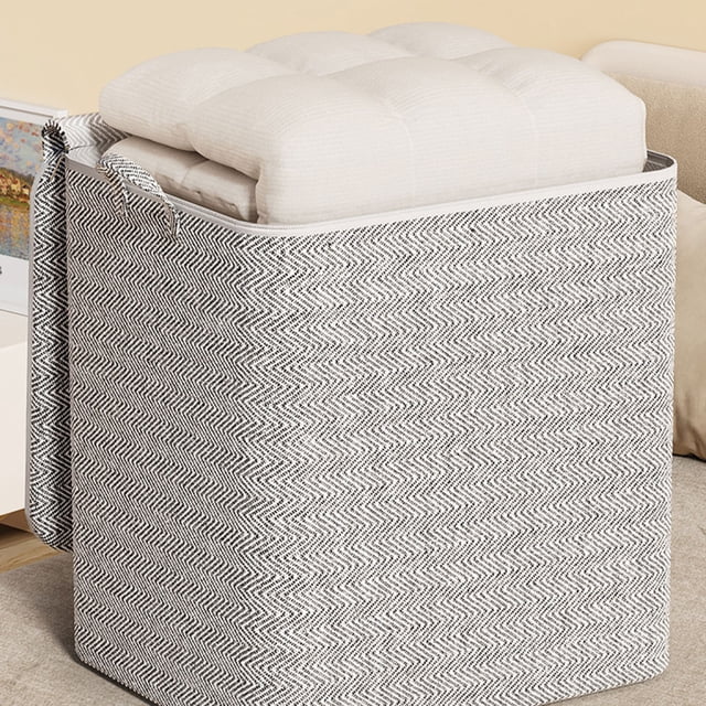 Fiudx Bolsa de Almacenamiento Extragrande, Asas Reforzadas de Alta Resistencia, Cierre de Doble Cremallera, Diseño Compacto, Organizador de Ropa y Ropa de Cama, Suministros de Viaje y Mudanza, Tamaño