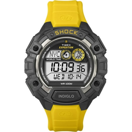 Expedition World Shock Alarm Chronograph Rubber Mens Watch