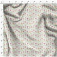 thumbnail image 4 of Soimoi White Georgette Viscose Fabric Leaves & Grandiflora Roses Floral Print Fabric by Yard 42 Inch Wide, 4 of 5