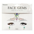 thumbnail image 1 of Fiudx Liquidación De Ofertas Flash Pegatinas De Diamantes De Imitación Para La Cara, Pegatinas Para La Frente De Diamantes Para Niñas, Pegatinas Para La Cara De Maquillaje De Belleza Para Escenario, 1 of 2