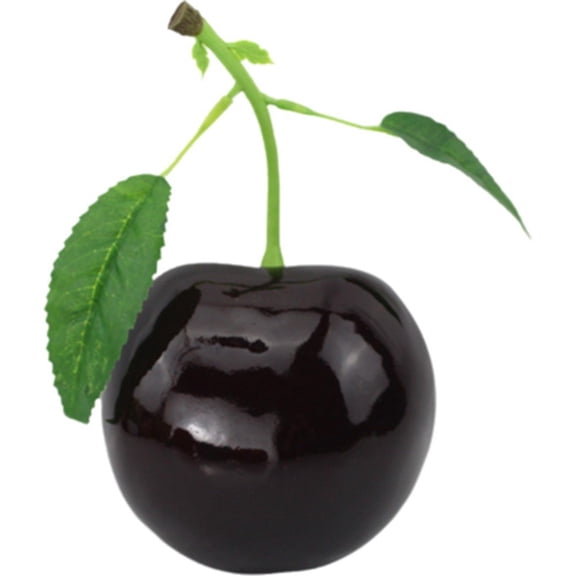 Simulation Cherry Fake Artificial Fruit Model Realistic Fruit Ornaments Artificial Cherries Fruit Decoration for Photography Props Store Display Home Decor