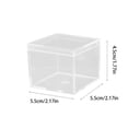thumbnail image 2 of Clear Acrylic Box with Secure Lid, 2.2 X 2.2 X 1.8 Inches, Transparent Square Case for Small Jewelry and Ring Storage, 2 of 6
