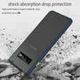 thumbnail image 6 of Case for Samsung Galaxy S10 Plus Thin Shockproof Phone Case PC Back TPU Bumper [Protect from Fingerprint/Shock/Scratch/Slip] Translucent Matte Phone Cover for Samsung Galaxy S10 Plus-Blue, 6 of 13