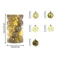 thumbnail image 3 of Christmas Ball Ornaments 25PCS Shatterproof Decorative Hanging Ball Ornament With Stuffed Delicate Decorations Xmas Tree Balls For Halloween Holiday, 3 of 6