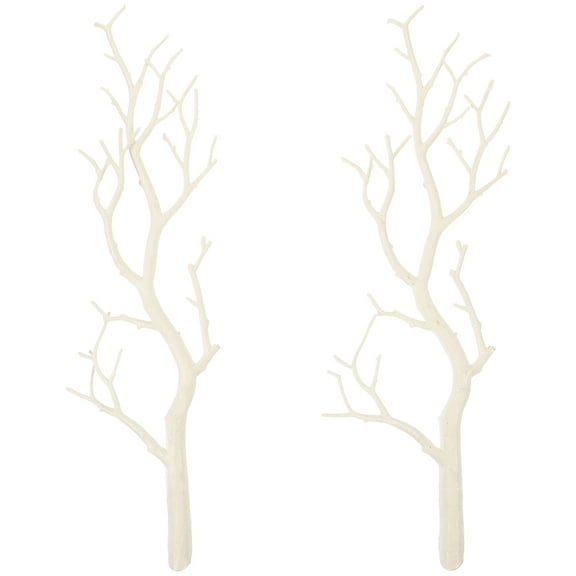White Decorative Branches for Vases Tall and Party Perfect Faux Stems for Decoration 2pcs