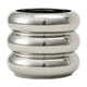 thumbnail image 4 of Maceta de cerámica redonda para flores, regalo de cumpleaños, maceta moderna, jarrón decorativo. Plata, 4 of 9