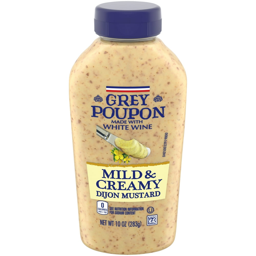 Grey Poupon Mild & Creamy Dijon Mustard, 10 oz Bottle - Walmart.com