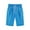 #02Blue, variant on ZKIRBJV Long Shorts for Girls Size 10-12 Beach Floral Print Shorts Summer Kid Plus Size Elastic Belt Linen Knee Length Shorts with Pocket White 11-12 Years