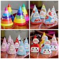 thumbnail image 2 of Suministros de cumpleaños Nuevos sombreros de cumpleaños para niños Artículos de fiesta Sombreros triangulares creativos rojos coloridos (MZ-056), 2 of 4