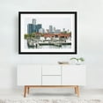 thumbnail image 2 of The Detroit Skyline - Detroit Michigan Photography Black Framed Wall Art Print 20 x 30 inches, 2 of 4