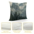 thumbnail image 4 of Creowell  Decorative Throw Pillow Cover  National Park Nature Mountain Trees Mist Couch Pillow Cover Cushion Case for Modern Simple Farmhouse Style Decor, 4 of 5