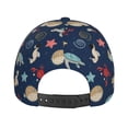 thumbnail image 6 of Daiia Sea Creatures print Baseball Cap Men Women Golf Dad Hat Adjustable Original Classic Low Profile Hat Unconstructed Plain Cap, 6 of 9